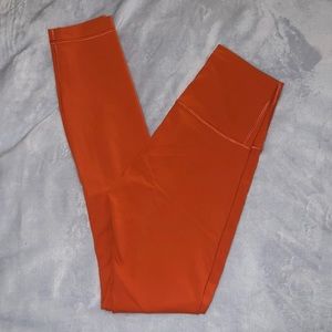 Orange Align Lululemon 25” Leggings